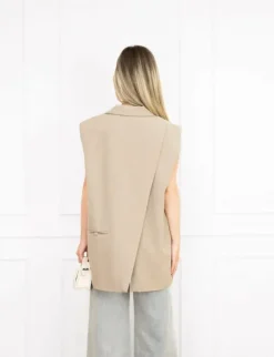 Tessa gilet taupe