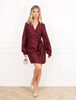 Valerie jurk bordeaux