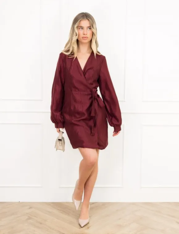 Valerie jurk bordeaux