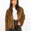 Vanity faux fur jas bruin