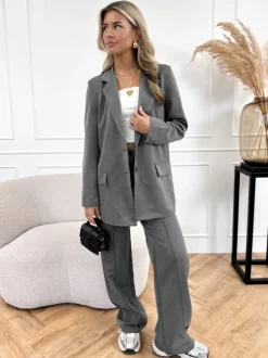 Willemijn blazer grijs