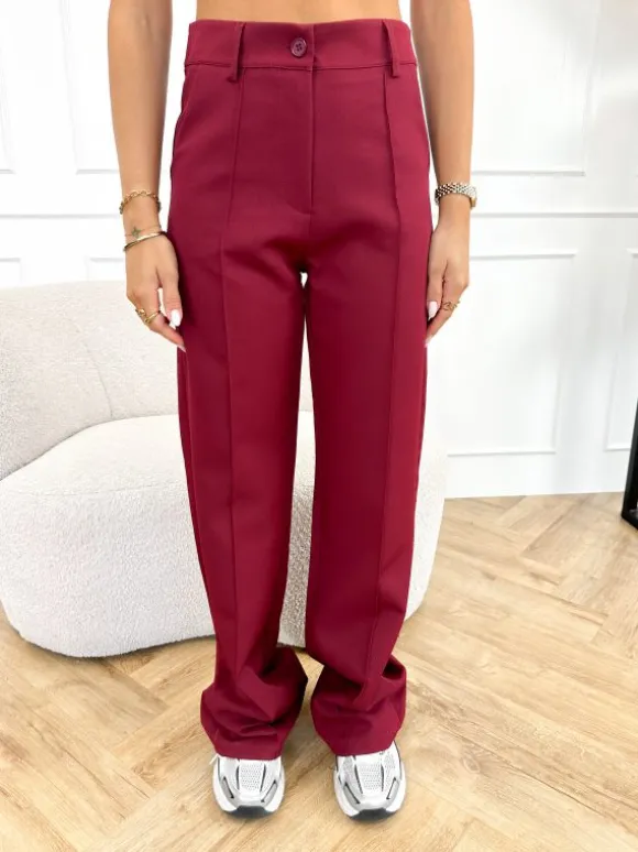 Willemijn pantalon bordeaux