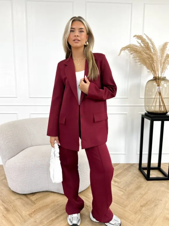 Willemijn pantalon bordeaux