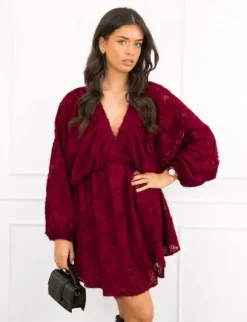 Yael jurk bordeaux