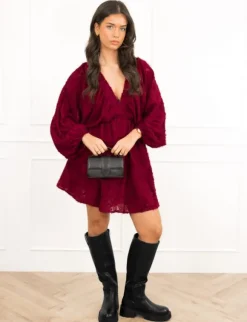 Yael jurk bordeaux