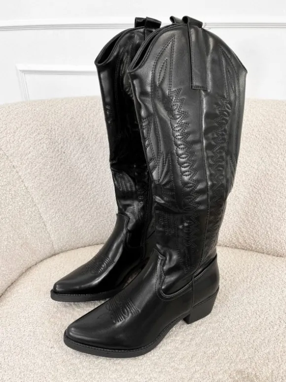 Yaraa western boots black