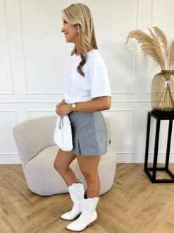 Yaren skort grijs