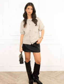 Ymke vest beige