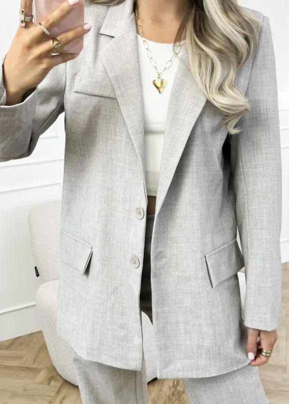 Yoni blazer beige