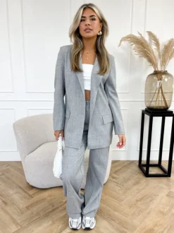 Yoni blazer grijs