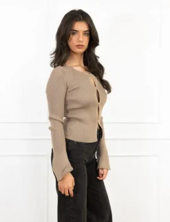 Yua top taupe