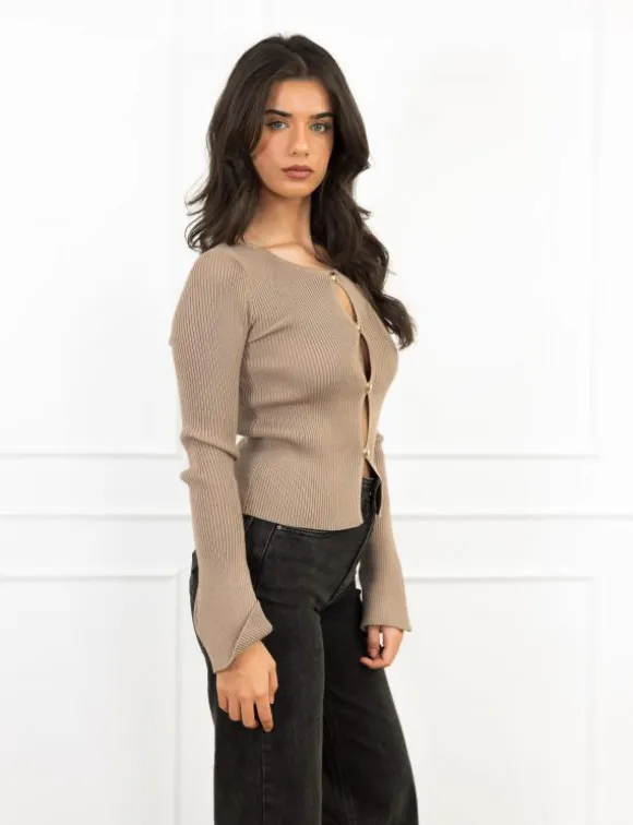 Yua top taupe